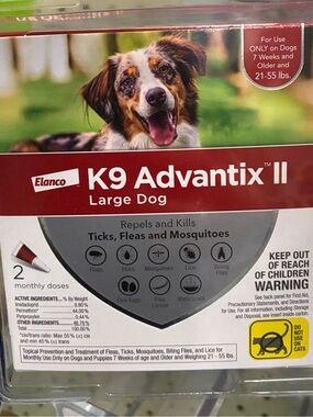 Elan K9 Advantix II Large Dog Treatment - New Sealed